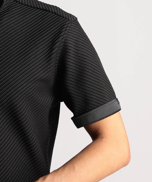 NICOLE CLUB FOR MEN（ニコルクラブフォーメン）の「ブライトタックバイアススキッパーポロシャツ（ポロシャツ・メンズ・ホワイト/ブラック/サックスブルー/ネイビー・MEDIUM/LARGE/X-LARGE/XX-LARGE）」の14枚目の写真