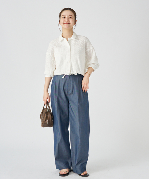 IENA（イエナ）の「sese フラワーガーゼシャツ（シャツ/ブラウス・レディース・ホワイト・FREE）」の14枚目の写真