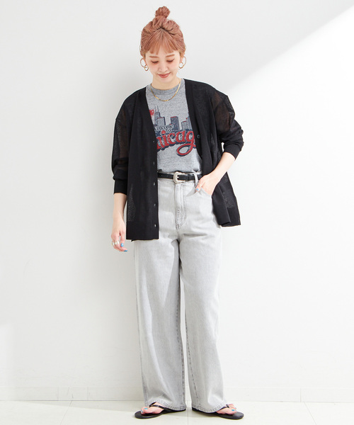 B.C STOCK(ベーセーストック)の「《追加3》手洗い可 / リネン混シアーカーディガン(ニット/セーター・レディース・ブラック/ホワイト/グリーン/レッド/ベージュ・FREE)」の21枚目の写真