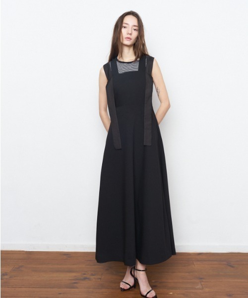 Muel Chic（ミュエルシック）の「Bailey one-piece ベイリーワンピース（ワンピース・レディース・ブラック×ホワイト/ベージュ/ブラック・FREE）」の10枚目の写真