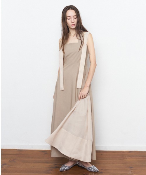 Muel Chic（ミュエルシック）の「Bailey one-piece ベイリーワンピース（ワンピース・レディース・ブラック×ホワイト/ベージュ/ブラック・FREE）」の15枚目の写真