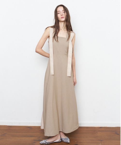 Muel Chic（ミュエルシック）の「Bailey one-piece ベイリーワンピース（ワンピース・レディース・ブラック×ホワイト/ベージュ/ブラック・FREE）」の20枚目の写真