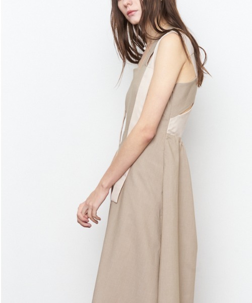 Muel Chic（ミュエルシック）の「Bailey one-piece ベイリーワンピース（ワンピース・レディース・ブラック×ホワイト/ベージュ/ブラック・FREE）」の14枚目の写真