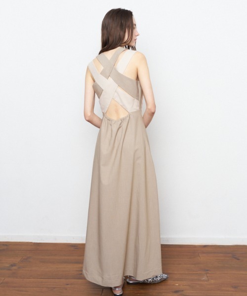 Muel Chic（ミュエルシック）の「Bailey one-piece ベイリーワンピース（ワンピース・レディース・ブラック×ホワイト/ベージュ/ブラック・FREE）」の21枚目の写真