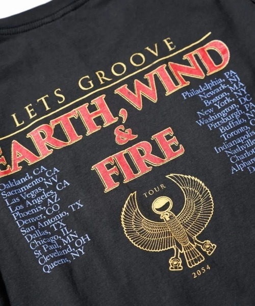 THRIFTY LOOK（スリフティールック）の「THRIFTY LOOK スリフティルック / THRIFTY"EARTH WIND & FIRE"TEE（Tシャツ/カットソー・メンズ・ブラック・XX-LARGE/X-LARGE/MEDIUM/LARGE）」の6枚目の写真