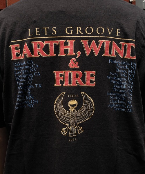 THRIFTY LOOK（スリフティールック）の「THRIFTY LOOK スリフティルック / THRIFTY"EARTH WIND & FIRE"TEE（Tシャツ/カットソー・メンズ・ブラック・XX-LARGE/X-LARGE/MEDIUM/LARGE）」の9枚目の写真
