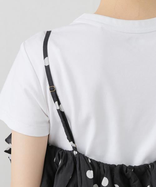 crinkle crinkle crinkle ドットフリルキャミ セール】crinkle crinkle crinkle ドットフリルキャミ CC-3538