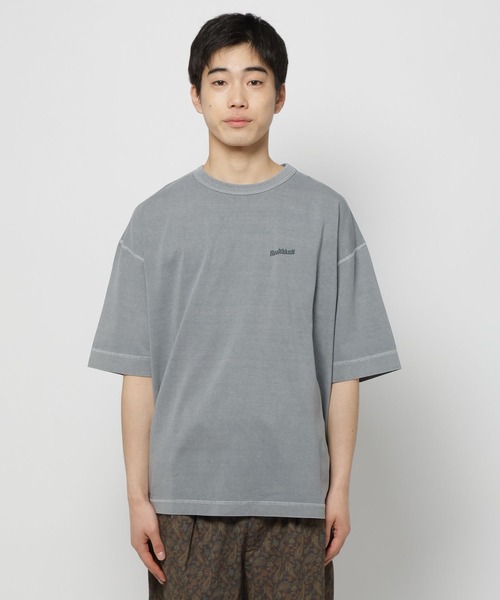 Healthknit（ヘルスニット）の「【Healthknit(ヘルスニット)】別注バックプリントピグメントTシャツ（Tシャツ/カットソー・メンズ・グレー/アイボリー/ピンク・LARGE/MEDIUM）」の4枚目の写真