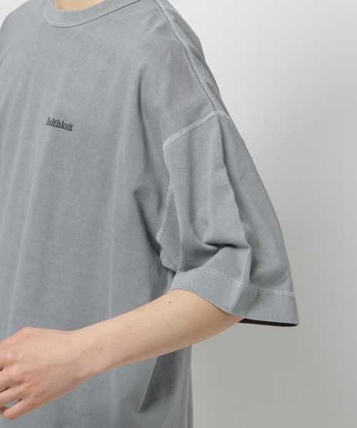 Healthknit（ヘルスニット）の「【Healthknit(ヘルスニット)】別注バックプリントピグメントTシャツ（Tシャツ/カットソー・メンズ・グレー/アイボリー/ピンク・LARGE/MEDIUM）」の9枚目の写真