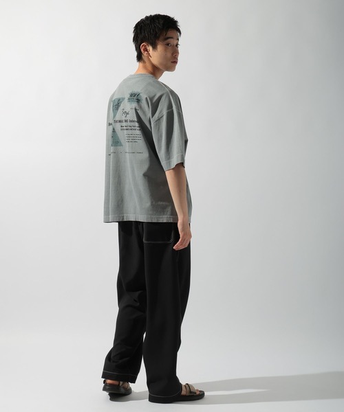 Healthknit（ヘルスニット）の「【Healthknit(ヘルスニット)】別注バックプリントピグメントTシャツ（Tシャツ/カットソー・メンズ・グレー/アイボリー/ピンク・LARGE/MEDIUM）」の18枚目の写真