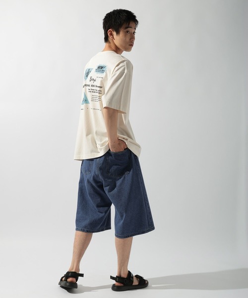 Healthknit（ヘルスニット）の「【Healthknit(ヘルスニット)】別注バックプリントピグメントTシャツ（Tシャツ/カットソー・メンズ・グレー/アイボリー/ピンク・LARGE/MEDIUM）」の21枚目の写真