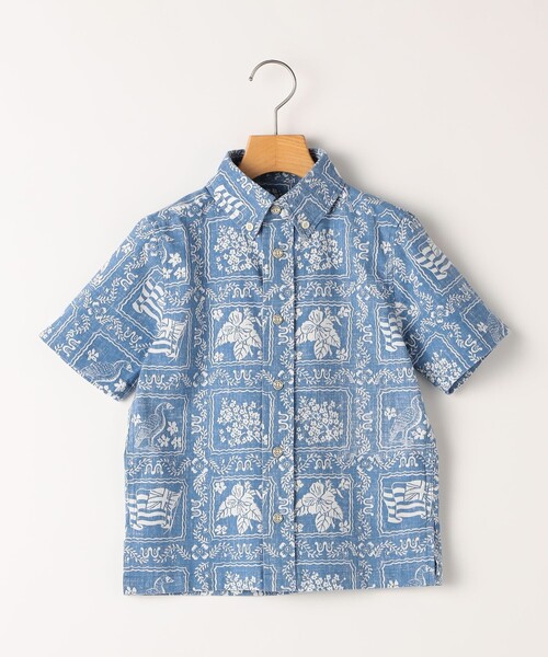 reyn spooner(レインスプーナー)の「Reyn Spooner:110~130cm/ ボタン フロント シャツ(シャツ/ブラウス・キッズ・ブルー・110/120/130)」の9枚目の写真