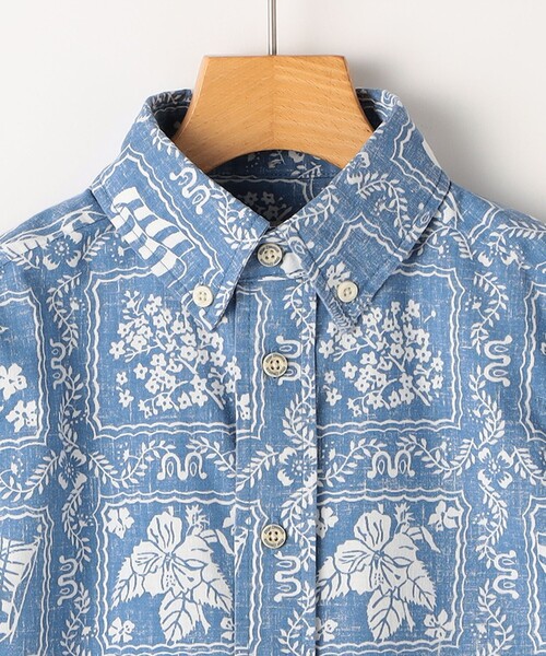 reyn spooner(レインスプーナー)の「Reyn Spooner:110~130cm/ ボタン フロント シャツ(シャツ/ブラウス・キッズ・ブルー・110/120/130)」の11枚目の写真
