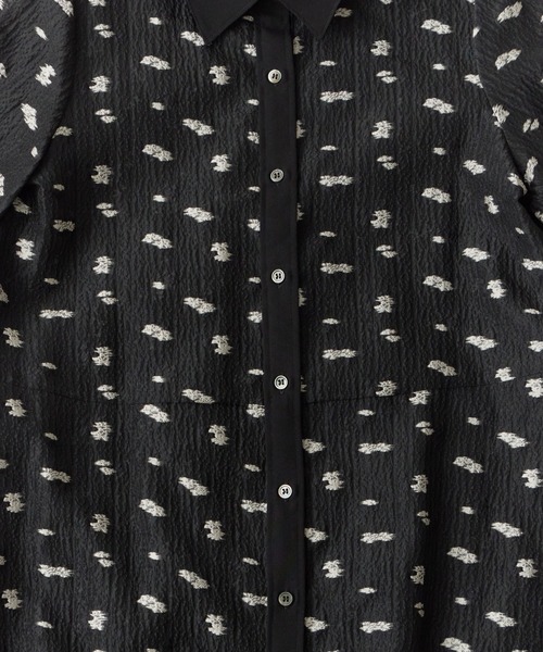 LE CIEL BLEU（ルシェルブルー）の「LE CIEL BLEU/ルシェルブルー Flower Jacquard Dress フラワージャカードドレス（ドレス・レディース・ブラック/グレー・36）」の12枚目の写真
