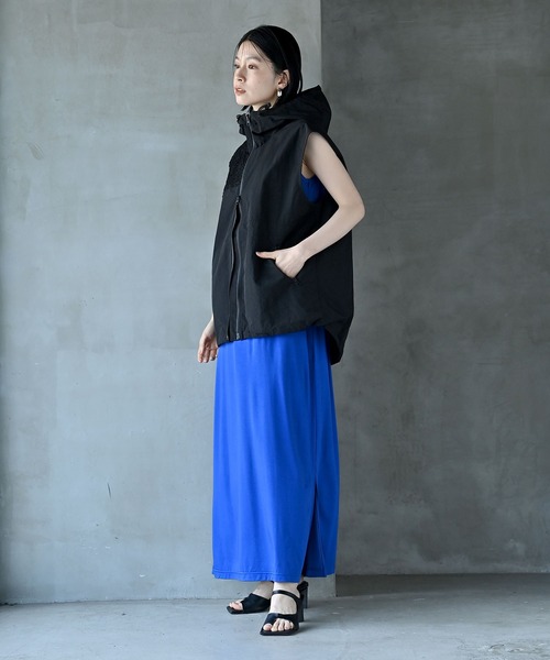 funda mine（ファンダマイン）の「ナイロンフードベスト（ベスト・レディース・ブラック・FREE）」の3枚目の写真