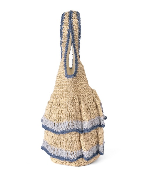 ANEMONE（アネモネ）の「フリルペーパーバッグ（ハンドバッグ・レディース・オレンジ/ブルー/ブラウン・FREE）」の7枚目の写真