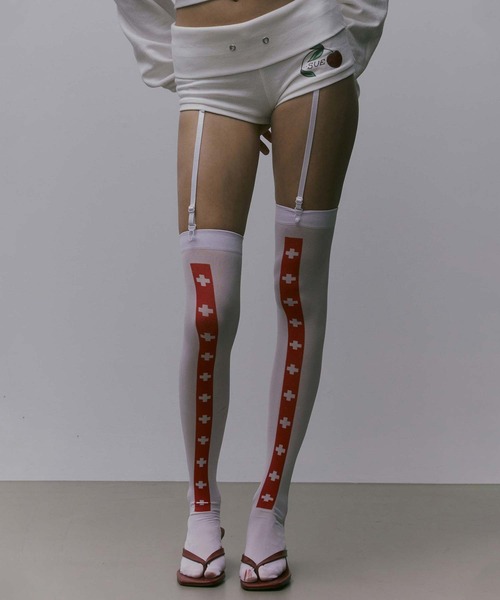 Sculptor X Ed Hardy] Cherry Shorts White