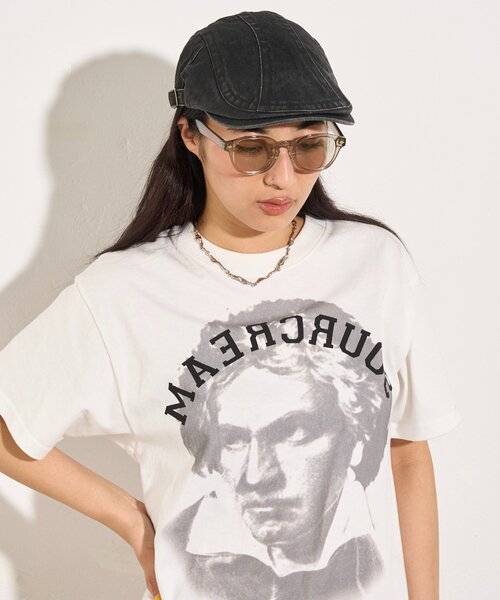 WHO'S WHO gallery(フーズフーギャラリー)の「【WEB限定】ボストンサングラス(サングラス・レディース・クリア/ブラック/ブラウン・FREE)」の4枚目の写真