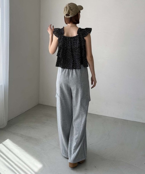 4月末までお値下げ　新品タグ付き　archivio フリル付きシャツ 40 セール】クロップドレギュラーカラーシャツ／cropped regular