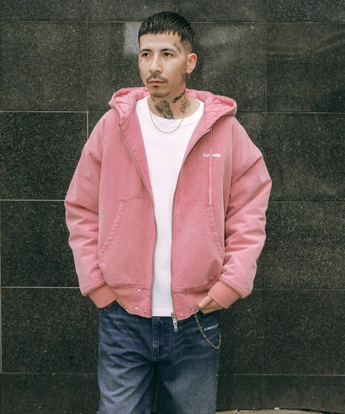 Subciety（サブサエティ）の「Hooded jkt（その他アウター・メンズ・ピンク/ブラック/ブラック系その他・X-LARGE/LARGE/MEDIUM/SMALL）」の12枚目の写真