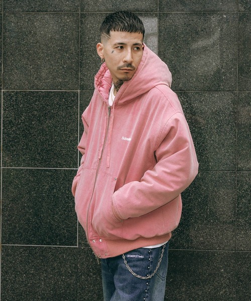 Subciety（サブサエティ）の「Hooded jkt（その他アウター・メンズ・ピンク/ブラック/ブラック系その他・X-LARGE/LARGE/MEDIUM/SMALL）」の13枚目の写真