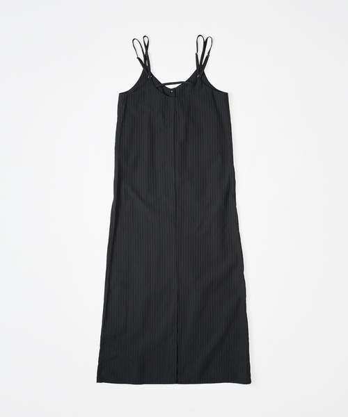 ワンピース seersucker henry cami long dress seersucker henry cami long dress / シアサッカーヘンリー