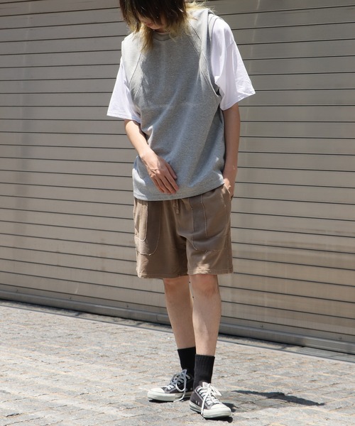 ROOPTOKYO（ループトウキョウ）の「クルーネックスウェットベスト（ベスト・メンズ・ブラック/ホワイト/グレー・L/M）」の9枚目の写真