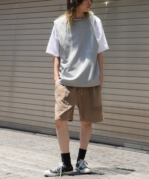 ROOPTOKYO（ループトウキョウ）の「クルーネックスウェットベスト（ベスト・メンズ・ブラック/ホワイト/グレー・L/M）」の10枚目の写真