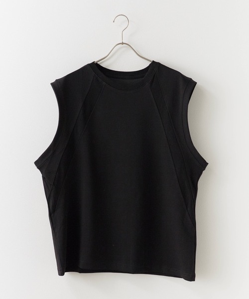 ROOPTOKYO（ループトウキョウ）の「クルーネックスウェットベスト（ベスト・メンズ・ブラック/ホワイト/グレー・L/M）」の20枚目の写真