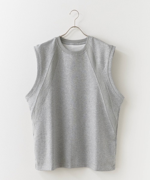 ROOPTOKYO（ループトウキョウ）の「クルーネックスウェットベスト（ベスト・メンズ・ブラック/ホワイト/グレー・L/M）」の6枚目の写真