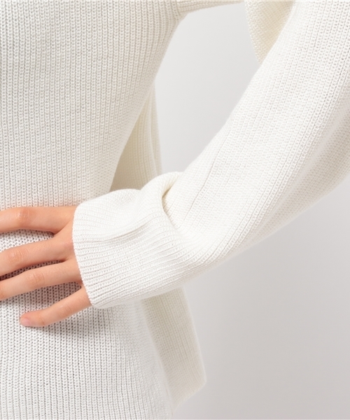 YEVS（イーブス）の「ボトルネックニットプルオーバー（ニット/セーター・レディース・キャメル/ブラック/オフホワイト/グレー・FREE）」の11枚目の写真
