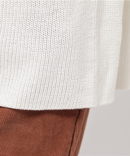 YEVS（イーブス）の「ボトルネックニットプルオーバー（ニット/セーター・レディース・キャメル/ブラック/オフホワイト/グレー・FREE）」の5枚目の写真