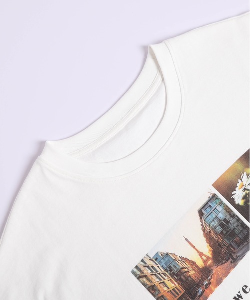 AMELY(エミリー)の「フォト&ロゴ プリントTシャツ(Tシャツ/カットソー・レディース・ホワイト/ブラック・フリー)」の15枚目の写真