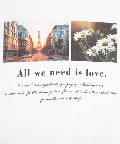 AMELY(エミリー)の「フォト&ロゴ プリントTシャツ(Tシャツ/カットソー・レディース・ホワイト/ブラック・フリー)」の18枚目の写真