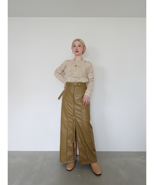 スカート mappin Belt Design Zip Skirt/ベルトデザインジップスカート(スカート