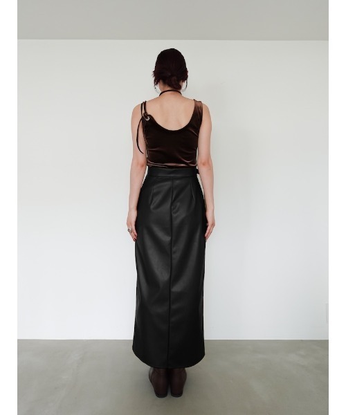 Belt Design Zip Skirt/ベルトデザインジップスカート（スカート