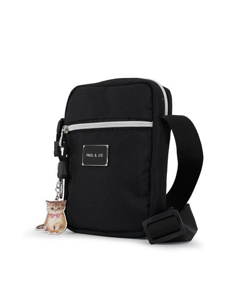 PAUL & JOE ACCESSOIRES(ポールアンドジョーアクセソワ)の「PAUL & JOE ACCESSOIRES (ポール&ジョーアクセソワ)タテ型ミニショルダーバッグ PJA-B1324 カジュアル・プレートメタル(ショルダーバッグ・レディース・ブラック・FREE)」の3枚目の写真