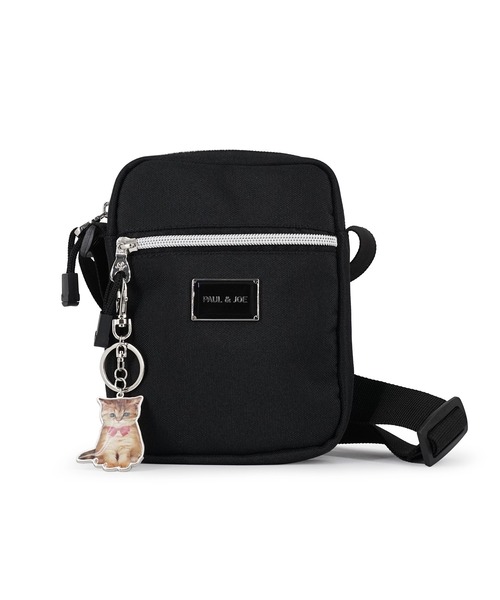 PAUL & JOE ACCESSOIRES(ポールアンドジョーアクセソワ)の「PAUL & JOE ACCESSOIRES (ポール&ジョーアクセソワ)タテ型ミニショルダーバッグ PJA-B1324 カジュアル・プレートメタル(ショルダーバッグ・レディース・ブラック・FREE)」の2枚目の写真