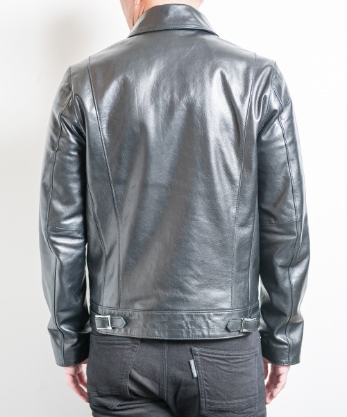 Buffalo Bobs（バッファローボブズ）の「PADDINGTON(パディントン)ラムレザー ダブルライダースジャケット（ライダースジャケット・メンズ・ブラック・2/M/1/S/4(LL)/3/L）」の9枚目の写真