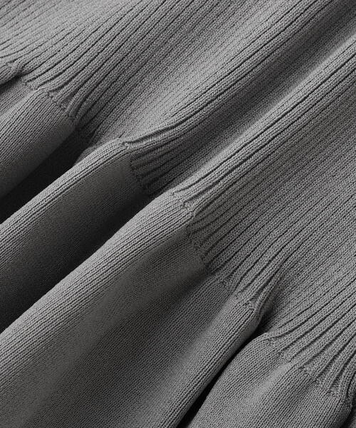 NATURAL BEAUTY BASIC（ナチュラルビューティーベーシック）の「◇ダブルカラーペプラムニット（ニット/セーター・レディース・ベージュ系その他/グレー系その他/ブラック系その他・FREE）」の6枚目の写真