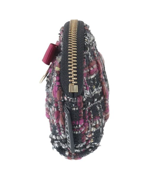 Maison de FLEUR（メゾンドフルール）の「LINTONツイードコインケース（コインケース・レディース・ブラック/オフホワイト・FREE）」の7枚目の写真