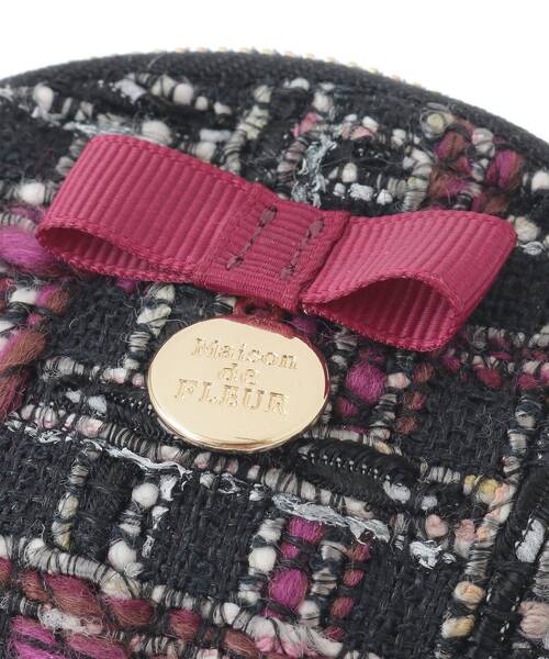Maison de FLEUR（メゾンドフルール）の「LINTONツイードコインケース（コインケース・レディース・ブラック/オフホワイト・FREE）」の10枚目の写真