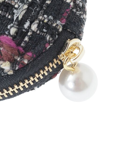 Maison de FLEUR（メゾンドフルール）の「LINTONツイードコインケース（コインケース・レディース・ブラック/オフホワイト・FREE）」の12枚目の写真