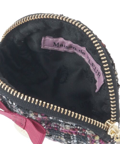 Maison de FLEUR（メゾンドフルール）の「LINTONツイードコインケース（コインケース・レディース・ブラック/オフホワイト・FREE）」の14枚目の写真