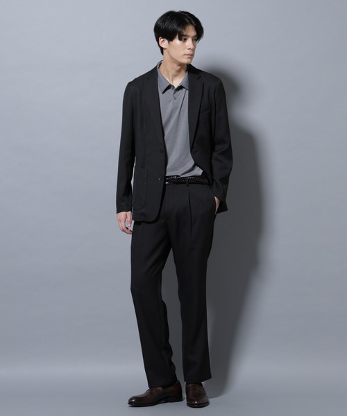 NANO universe（ナノユニバース）の「シャンブレーツイルセットアップ（セットアップ・メンズ・ダークブラウン/ネイビー/ダークグレー・S/M/L/XL）」の2枚目の写真