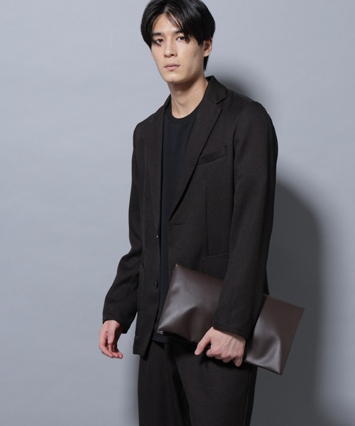 NANO universe（ナノユニバース）の「シャンブレーツイルセットアップ（セットアップ・メンズ・ダークブラウン/ネイビー/ダークグレー・S/M/L/XL）」の4枚目の写真