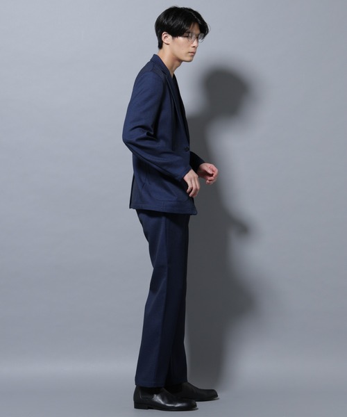 NANO universe（ナノユニバース）の「シャンブレーツイルセットアップ（セットアップ・メンズ・ダークブラウン/ネイビー/ダークグレー・S/M/L/XL）」の6枚目の写真