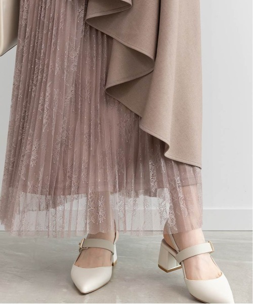 RANDA（ランダ）の「【4サイズ展開】レースプリーツドッキングレイヤードワンピース（ワンピース・レディース・ピンク/グレイッシュベージュ/グレー・1/2/00/0）」の18枚目の写真