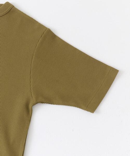 FORK&SPOON(フォークアンドスプーン)の「FORK&SPOON ミニワッフル5分袖Tシャツ(Tシャツ/カットソー・レディース・イエロー系その他/ブラック/オフホワイト/ボルドー・1)」の21枚目の写真