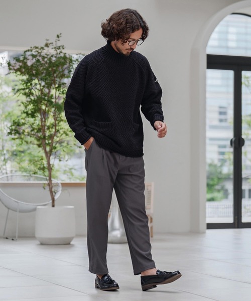 CALL&RESPONSE（コールアンドレスポンス）の「mn3148-ざっくりニットPO-サイセンタク プルオーバー（ニット/セーター・メンズ・ブラウン/ベージュ/ブラック・2/4）」の8枚目の写真